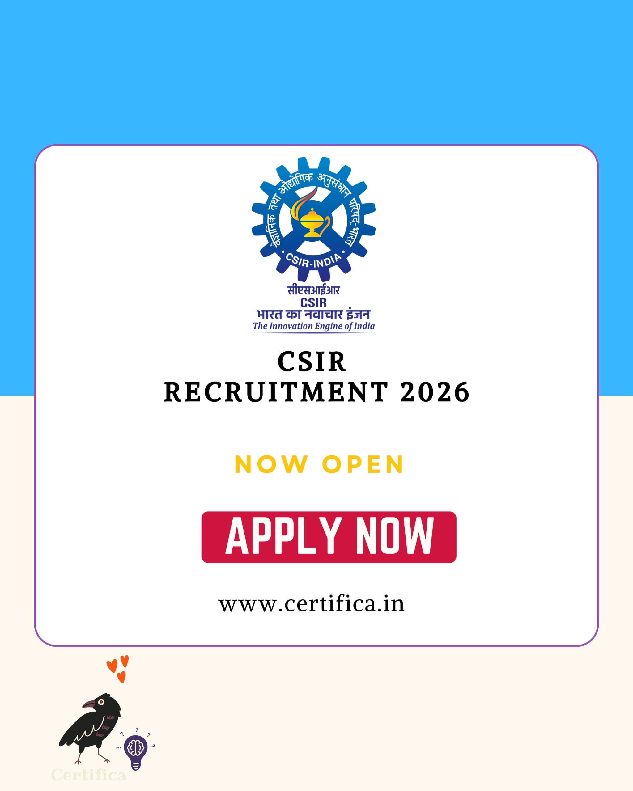 CSIR Recruitment 2026 – Apply Online, Eligibility, Last Date