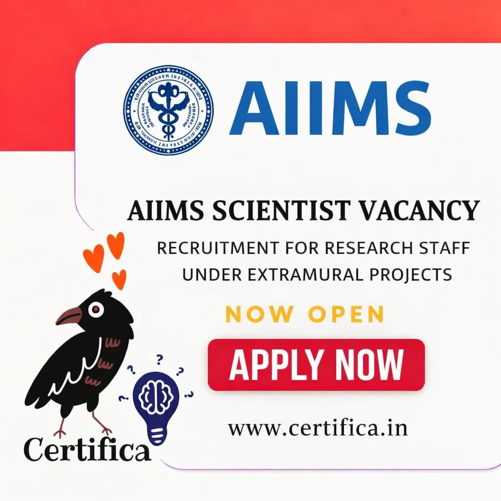 AIIMS Scientist Vacancy 2026 – Research Staff Recruitment, Apply Online