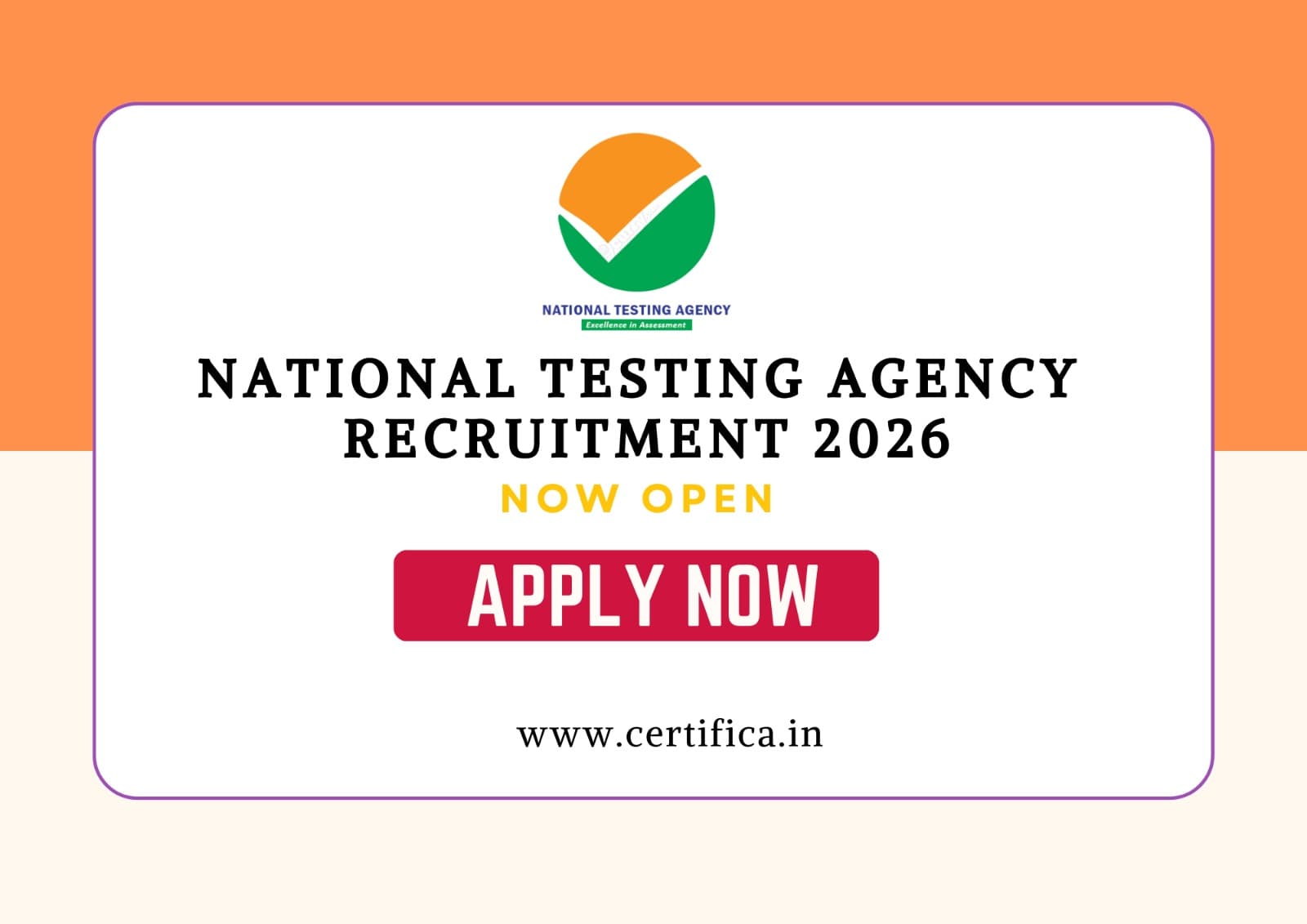 National Testing Agency Recruitment 2026 – Apply Online for Latest NTA Jobs