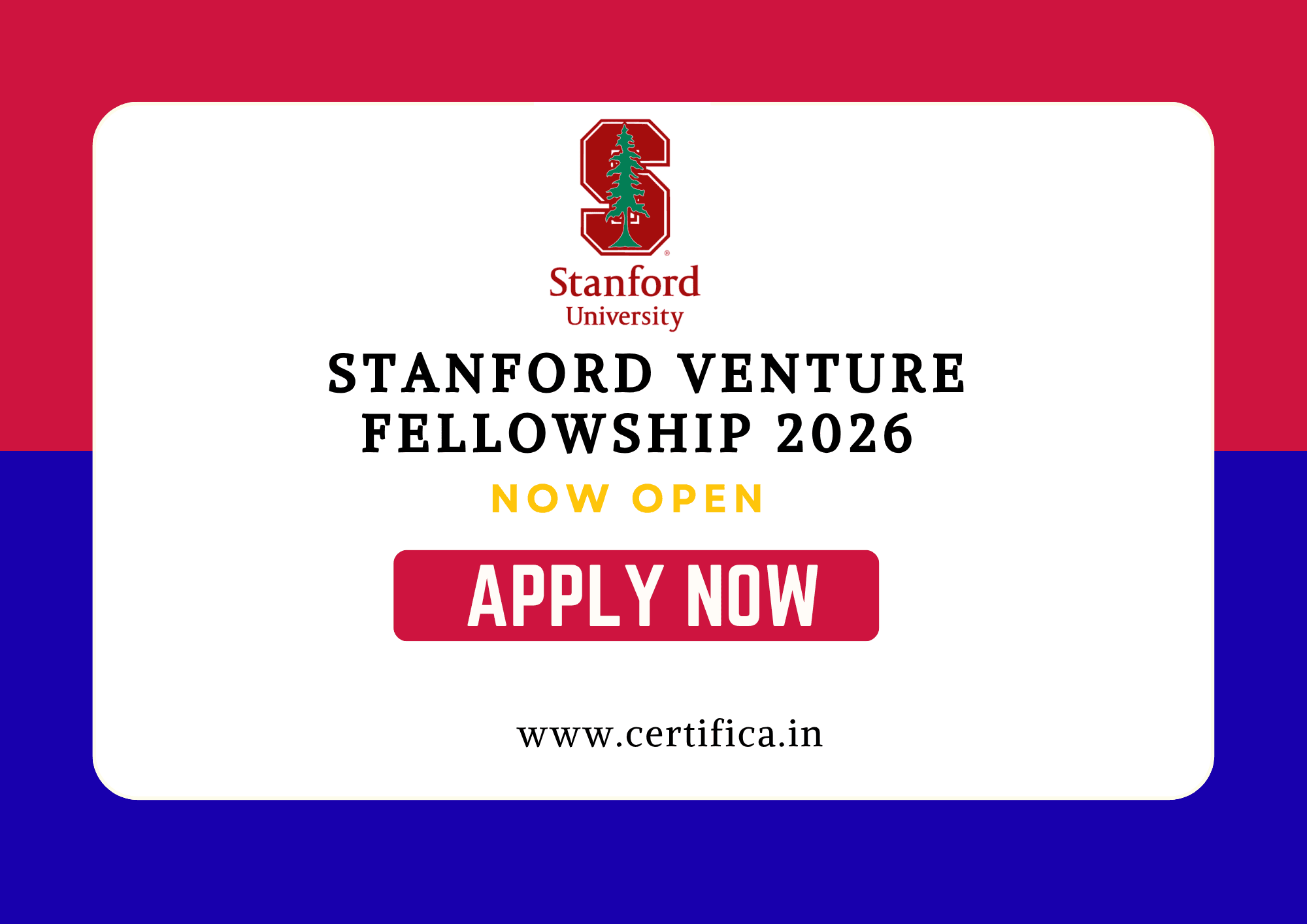 Stanford Venture Fellowship 2026 – Fully Funded Trip to USA