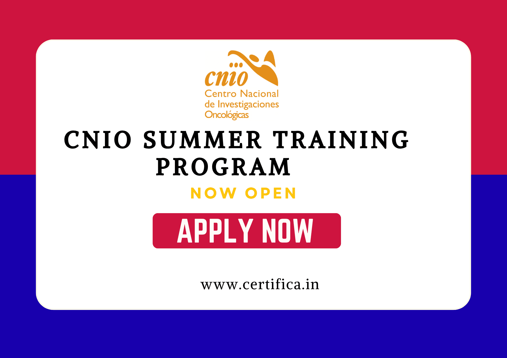 CNIO Summer Training Program 2026 – Fully Funded in Spain