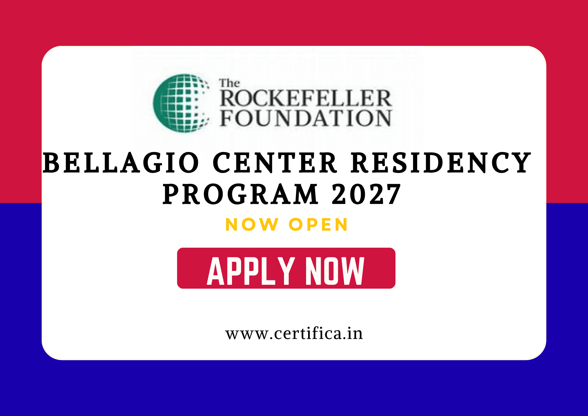 Bellagio Center Residency Program 2027 in Italy – Fully Funded Opportunity