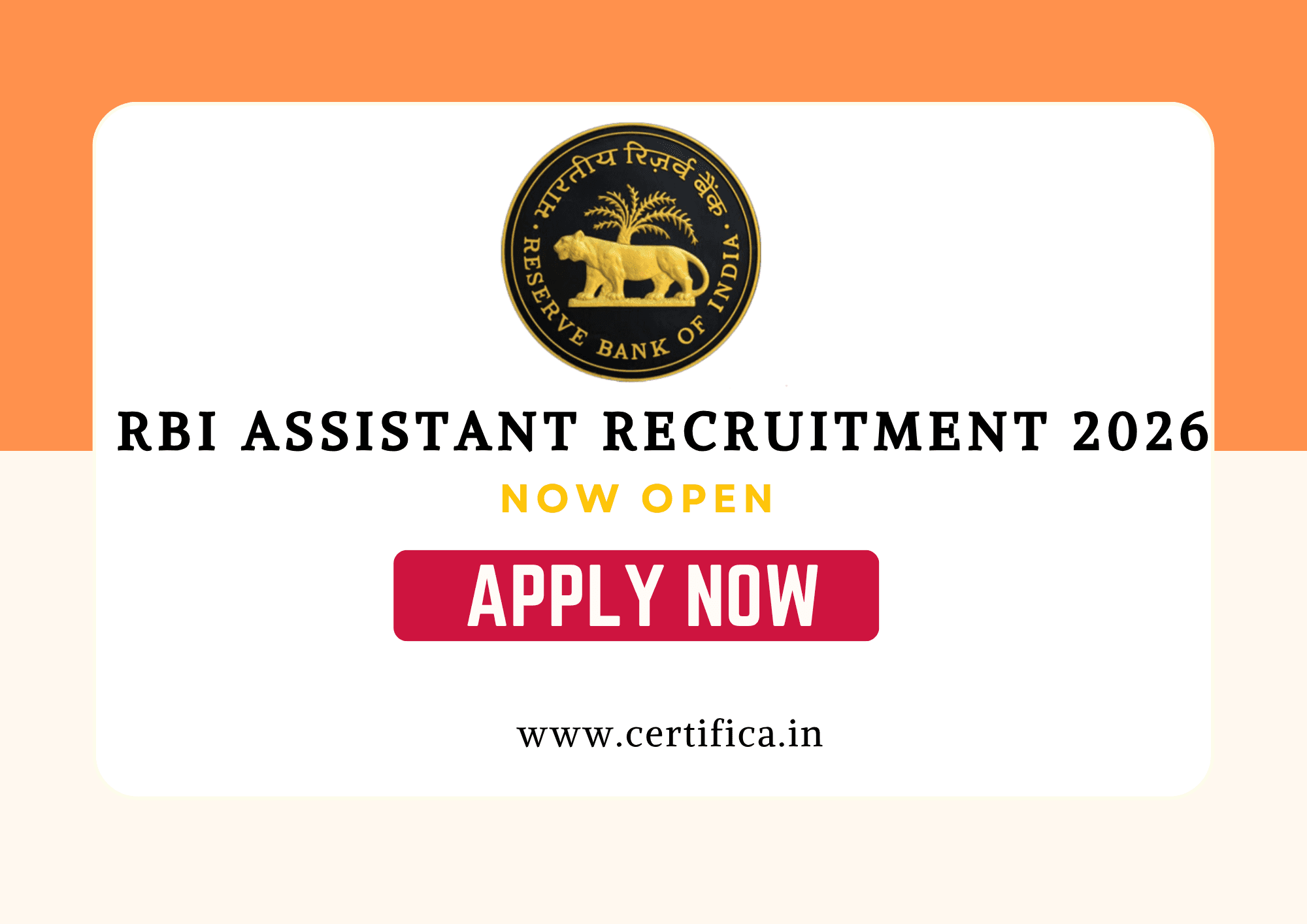 RBI Assistant Recruitment 2026 – 650 Posts, Apply Online