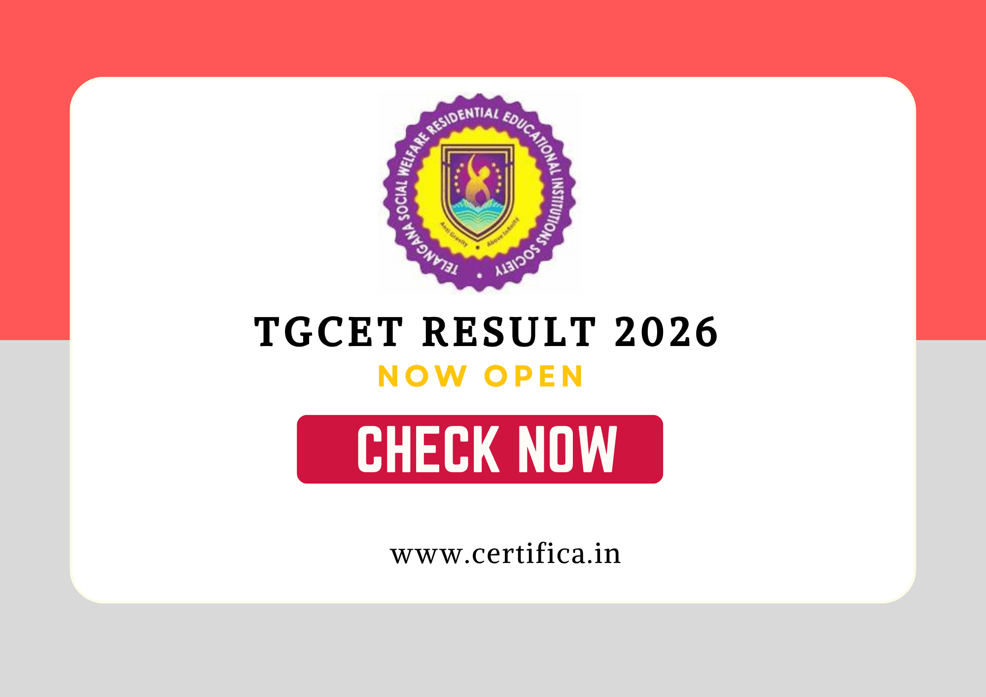 TGCET Result 2026 Out — Check Your Gurukul CET Result Now
