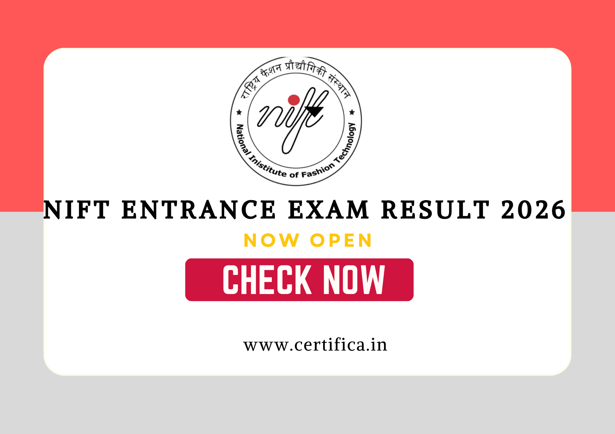 NIFT Entrance Exam Result 2026 Out – Download NTA NIFTEE Result