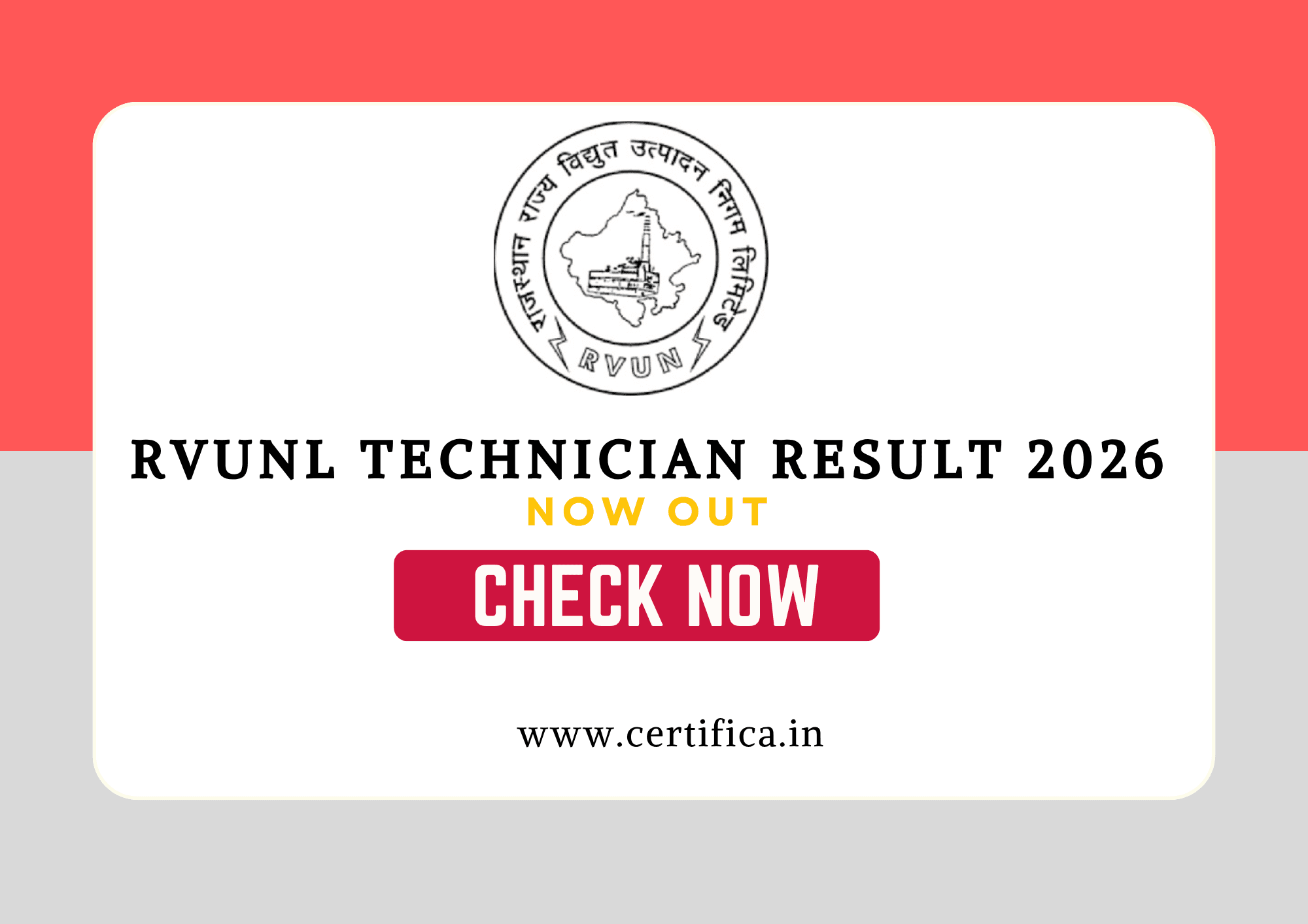 RVUNL Technician Result 2026 Out – Download Mains Result (2163 Posts)