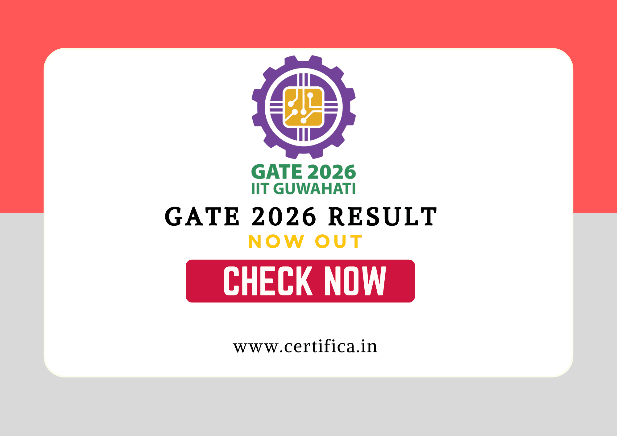 GATE 2026 Result OUT – Check Your Scorecard Now