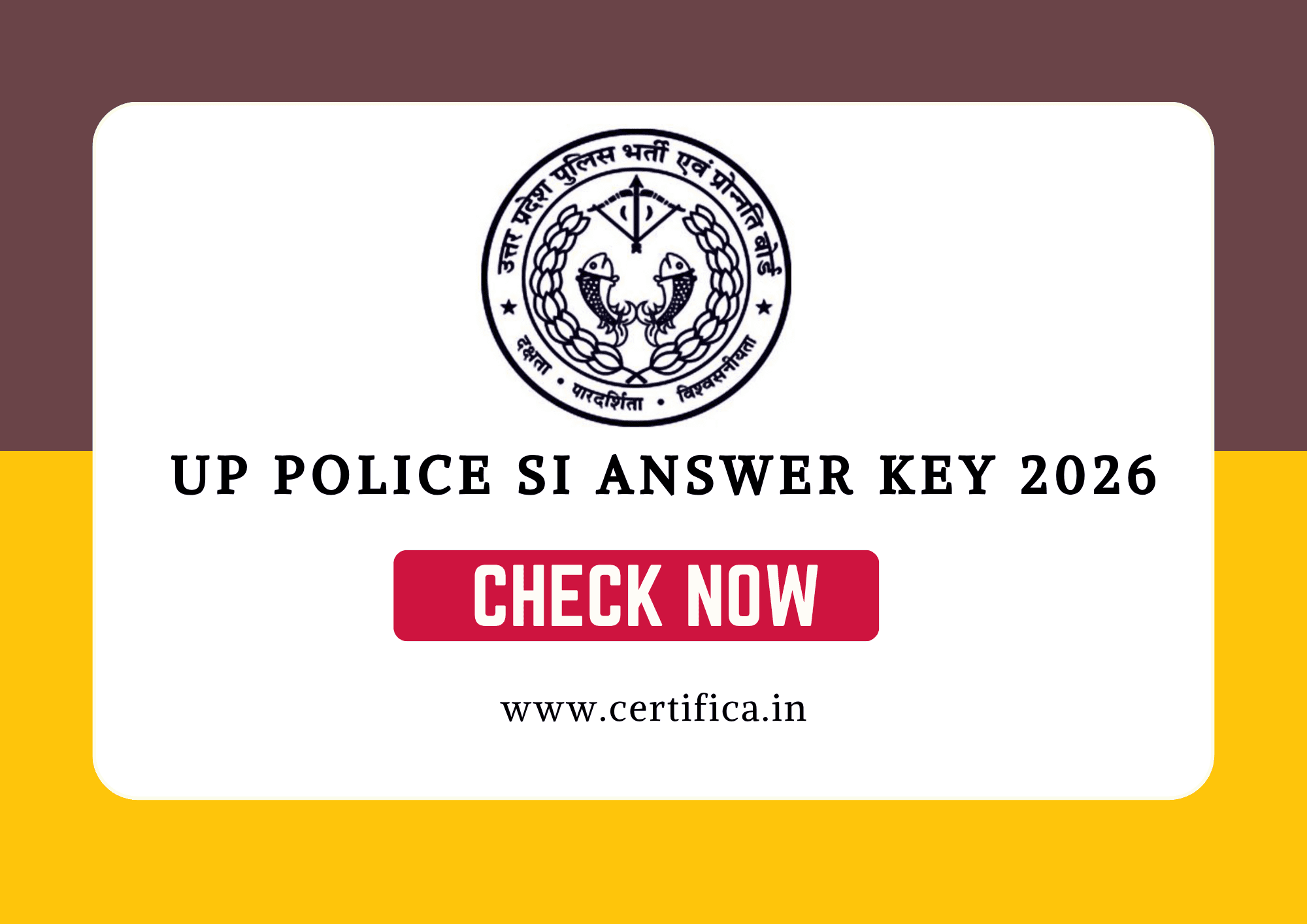 UP Police SI Answer Key 2026 जारी – सभी 4 शिफ्ट का PDF डाउनलोड करें, 26 मार्च से पहले आपत्ति दर्ज करें