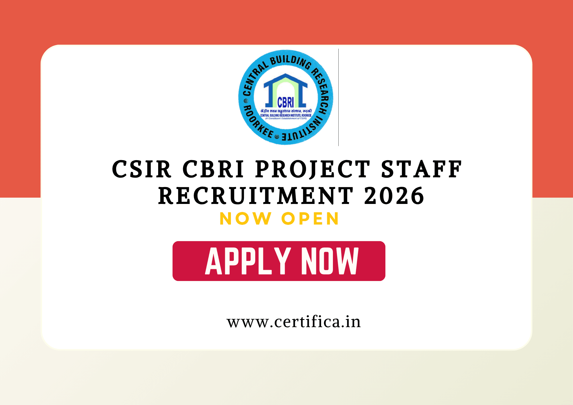 CSIR CBRI Recruitment 2026 – Walk-in Interview for Project Staff Posts