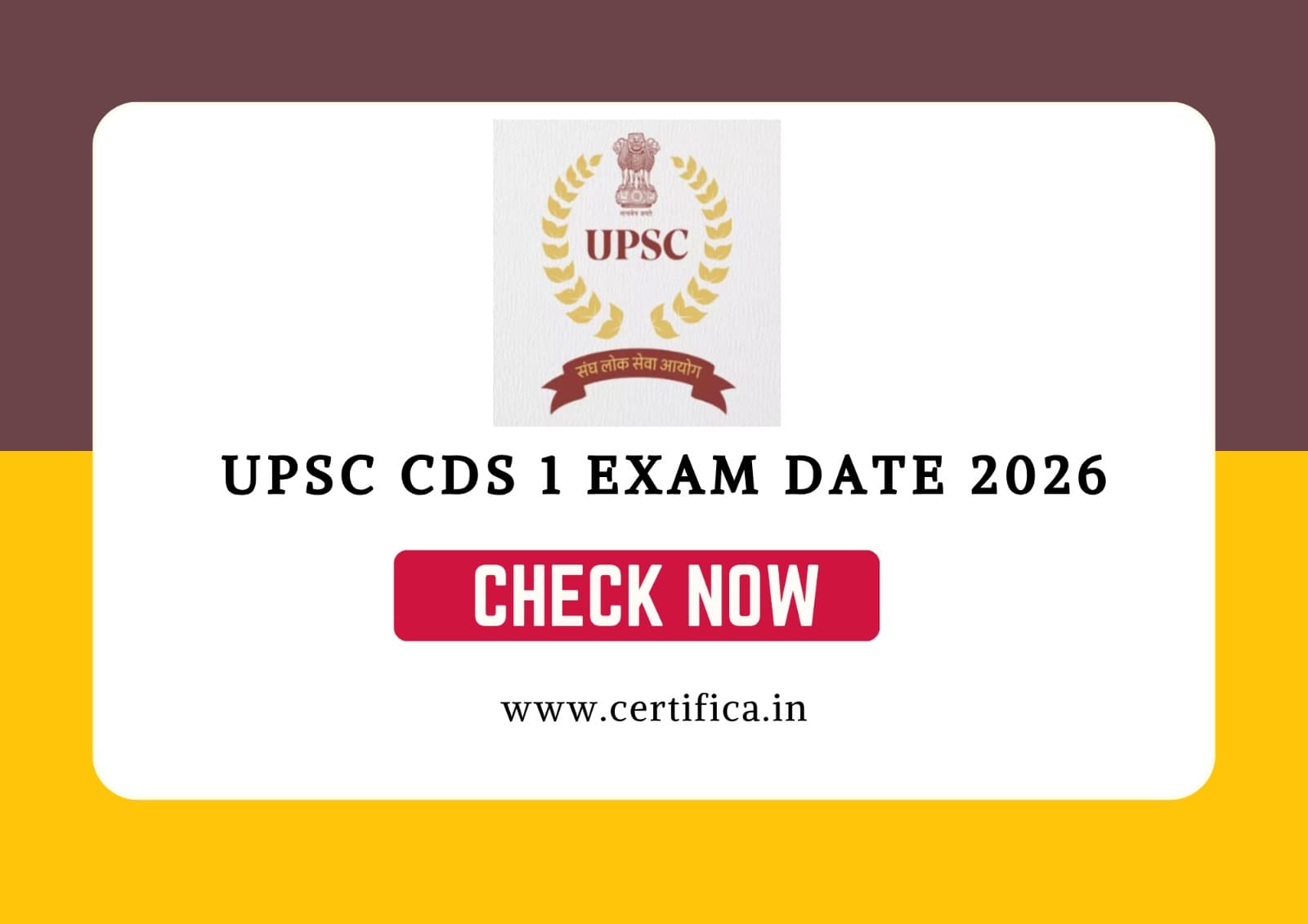 UPSC CDS 1 Exam Date 2026: Schedule, Timetable, and Preparation Guide