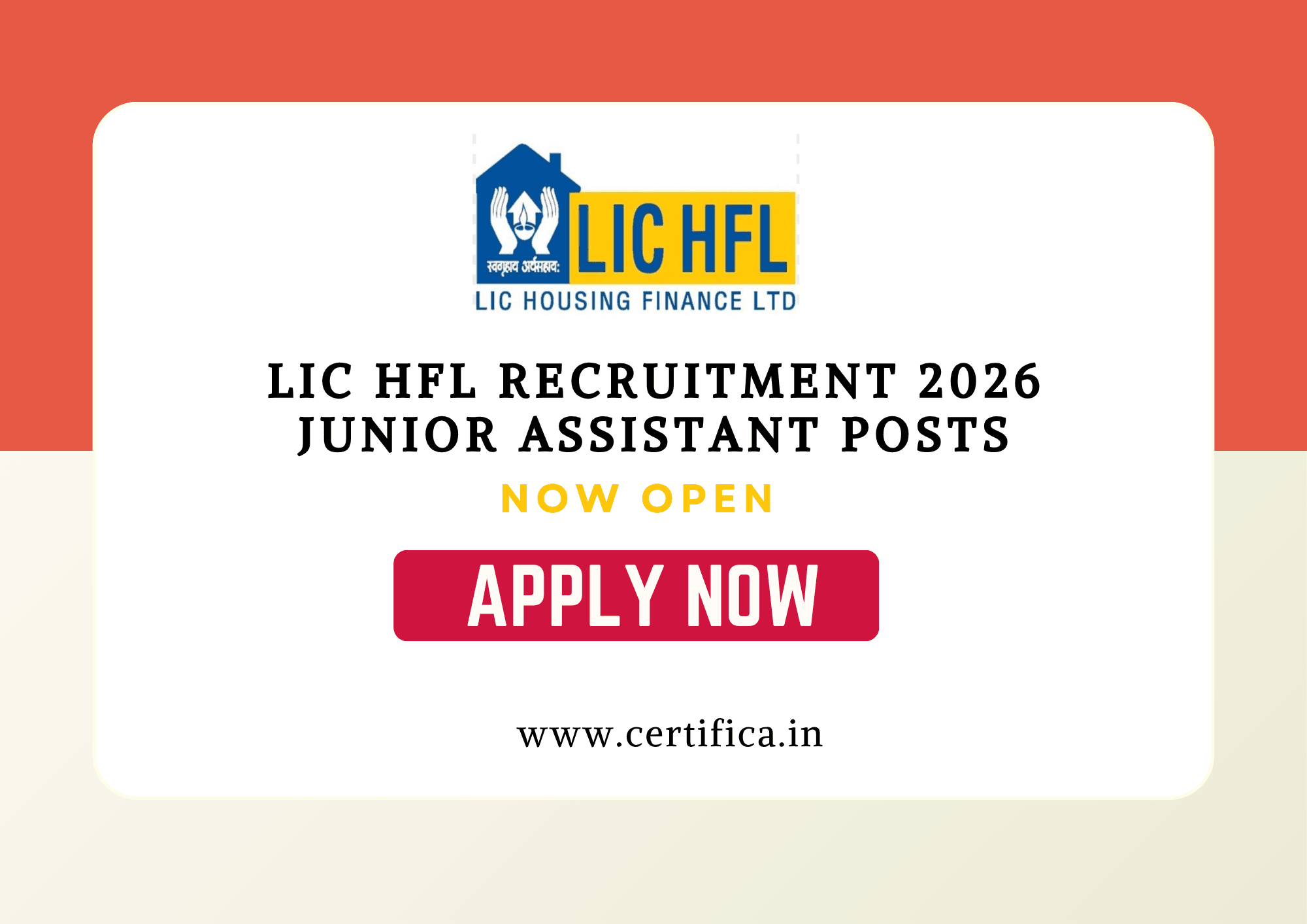 LIC HFL Junior Assistant Recruitment 2026 – Apply Online