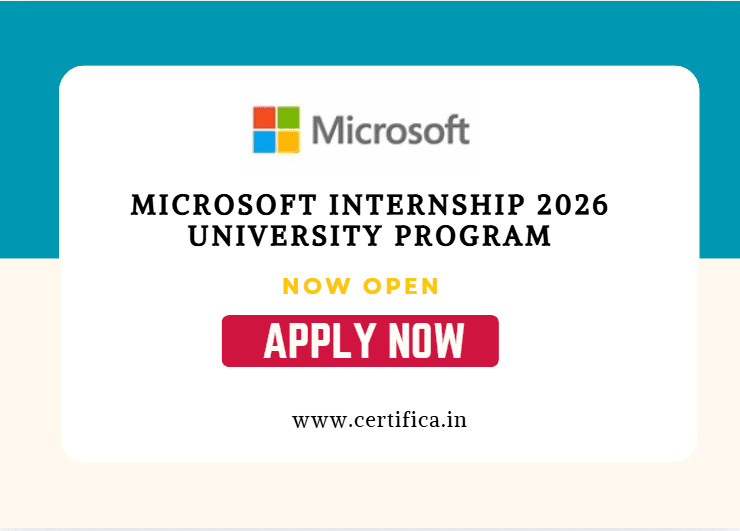 Microsoft University Internship 2026 — Paid Internship