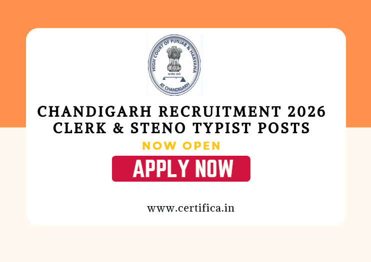 Chandigarh Clerk & Steno Typist Recruitment 2026 — Apply Online for 257 Posts