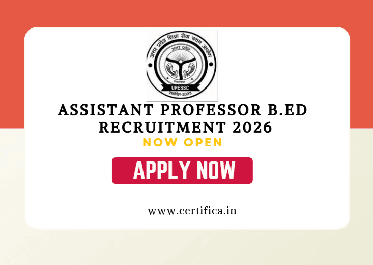 UPESSC Assistant Professor BEd Recruitment 2026 – Apply Online (Re-Open) for 107 Posts