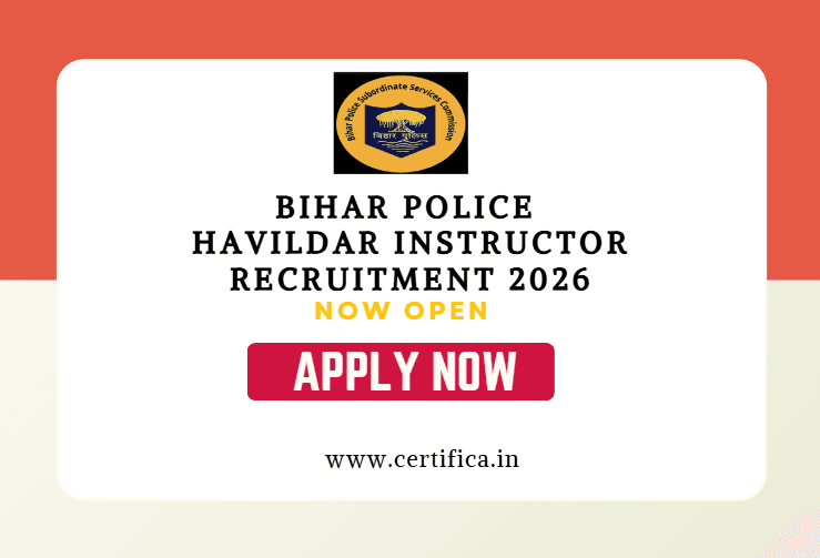BPSSC Bihar Police Havildar Instructor Recruitment 2026 – Apply Online for 122 Posts