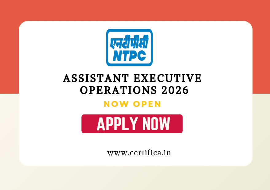 NTPC Assistant Executive Operation Recruitment 2026
