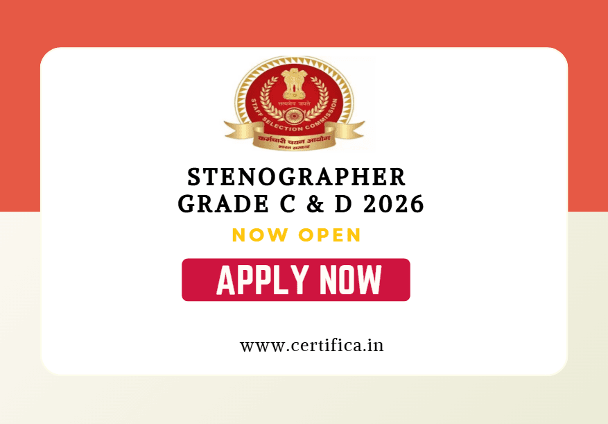 SSC Stenographer Grade C and D Recruitment 2026