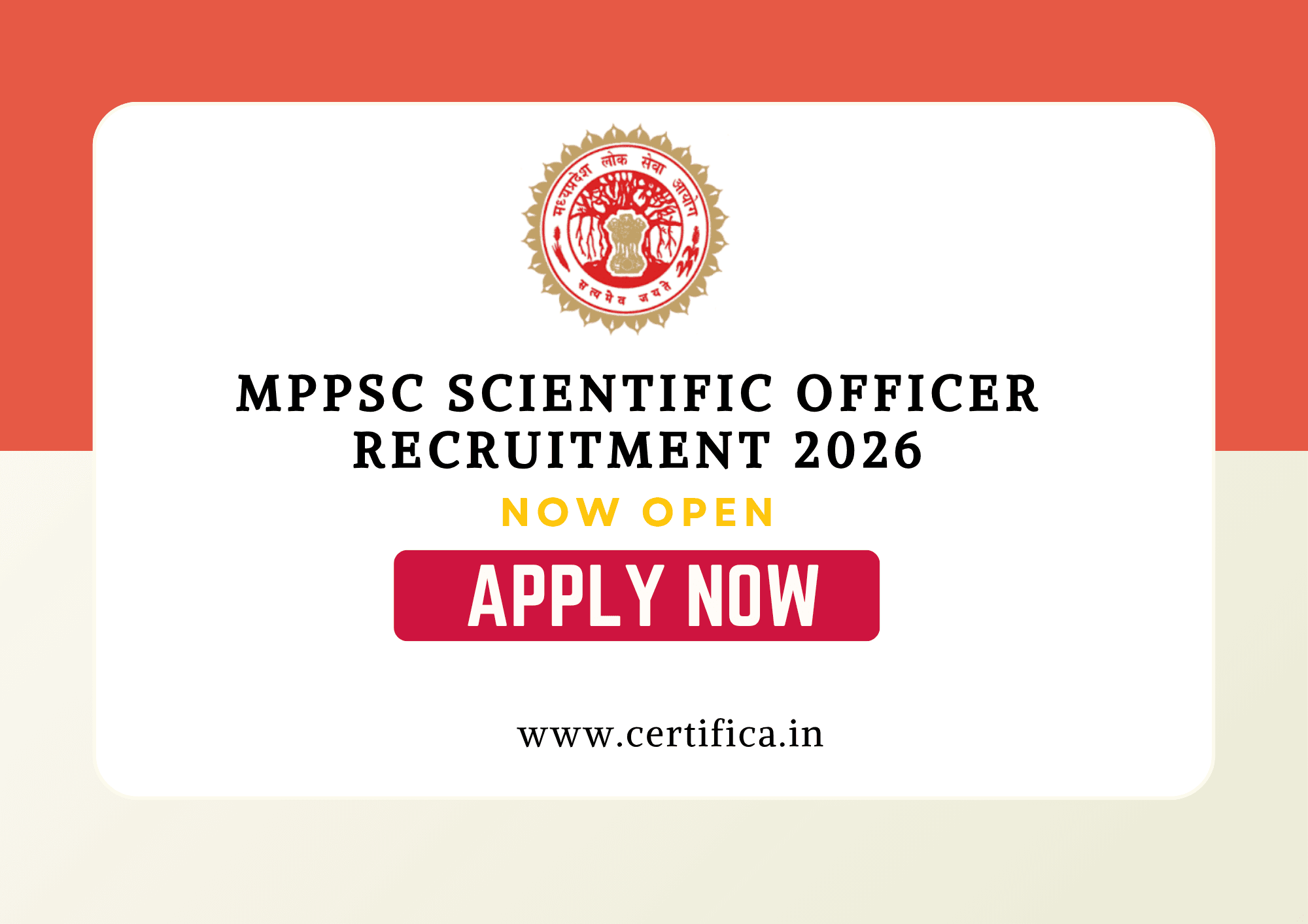 MPPSC Scientific Officer Biology Recruitment 2026 – Apply Online for 25 Posts