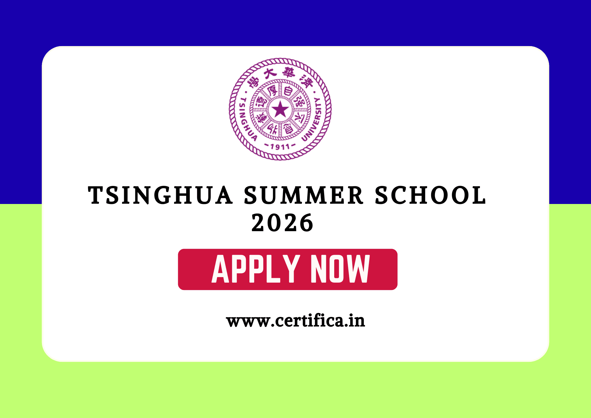Tsinghua International Summer School 2026 in Beijing (Funded)