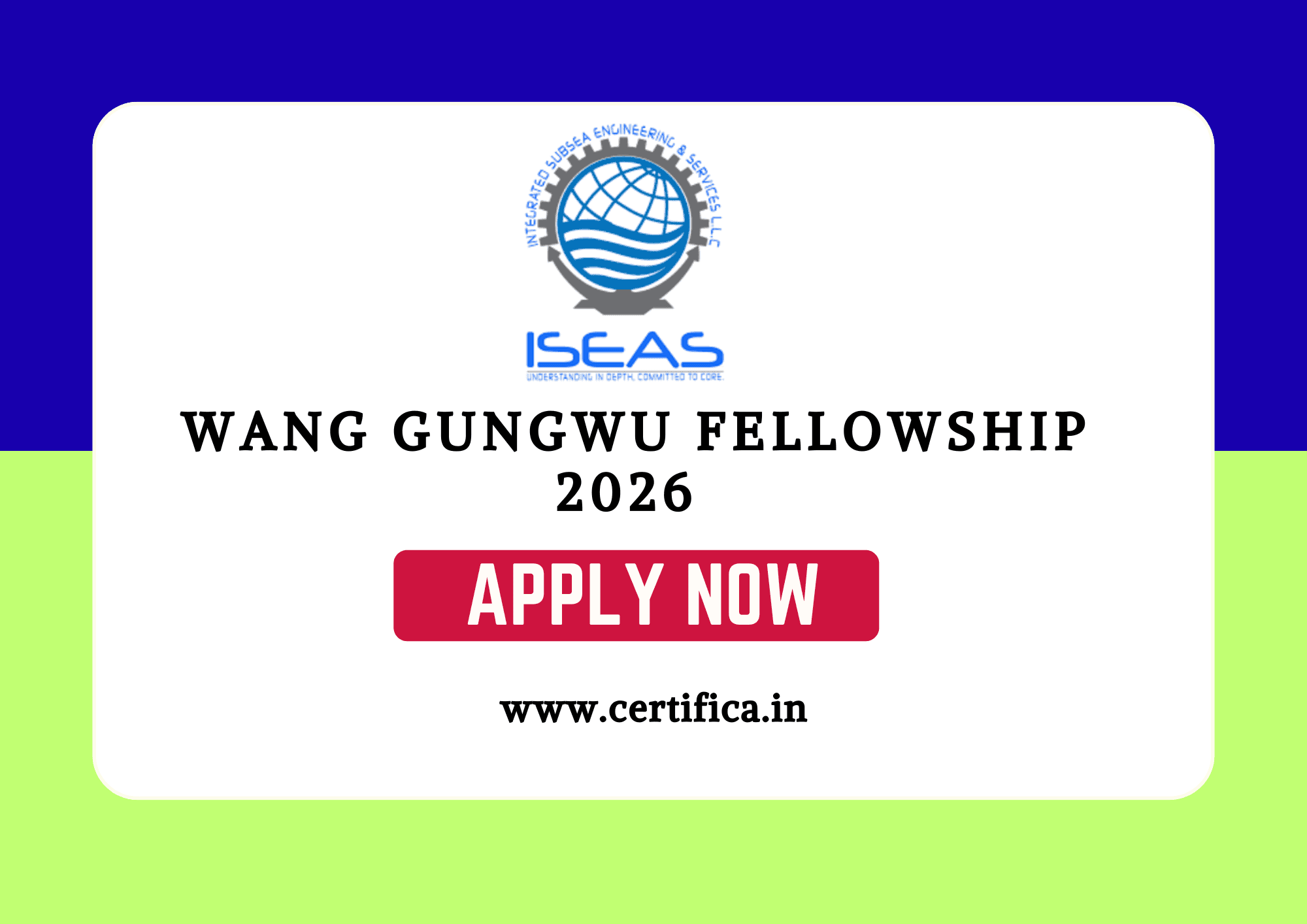 Wang Gungwu Visiting Fellowship 2027 in Singapore (Fully Funded)