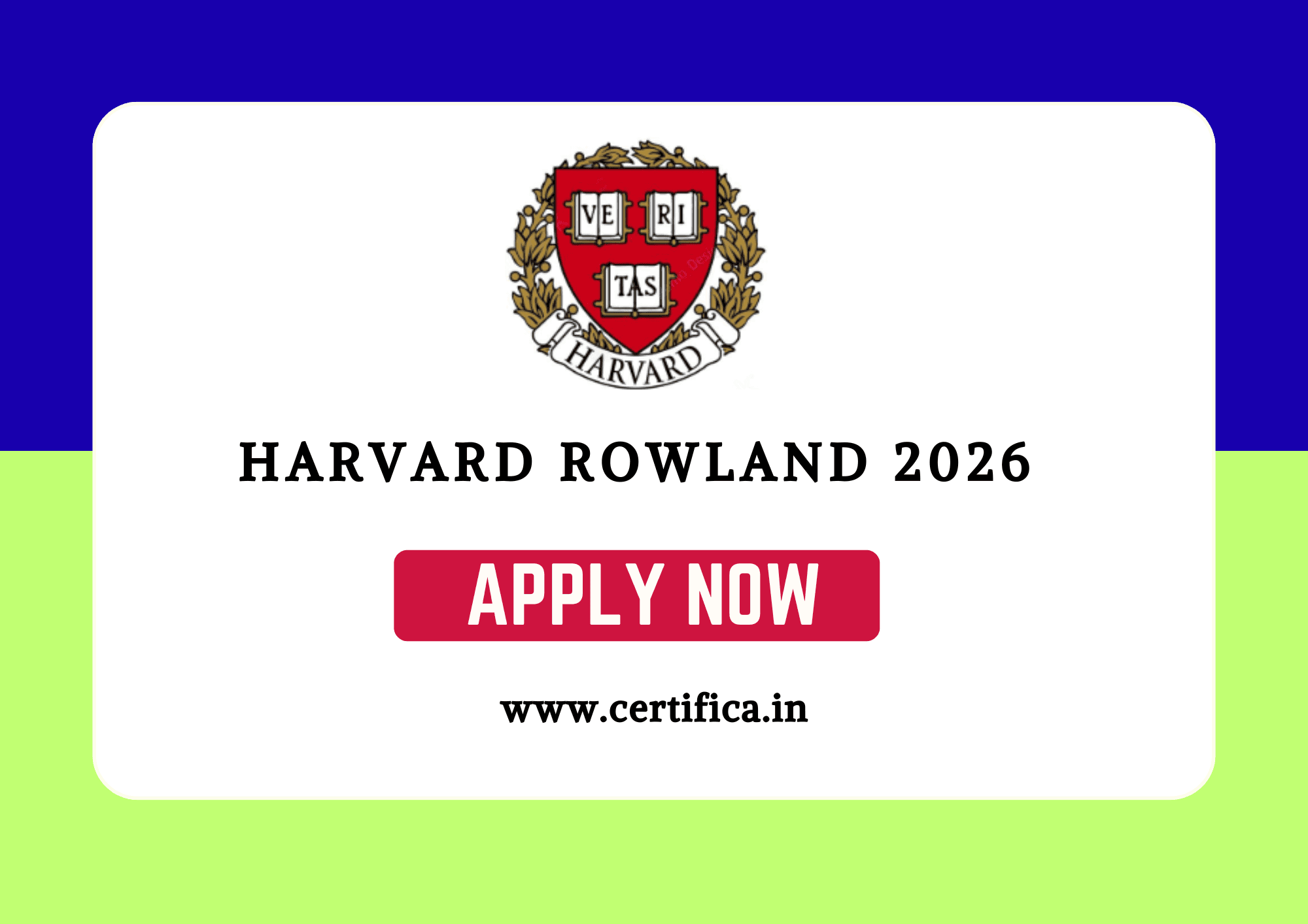 Harvard Rowland Fellowship 2027 (Fully Funded) — Apply Now for Research Opportunity in USA