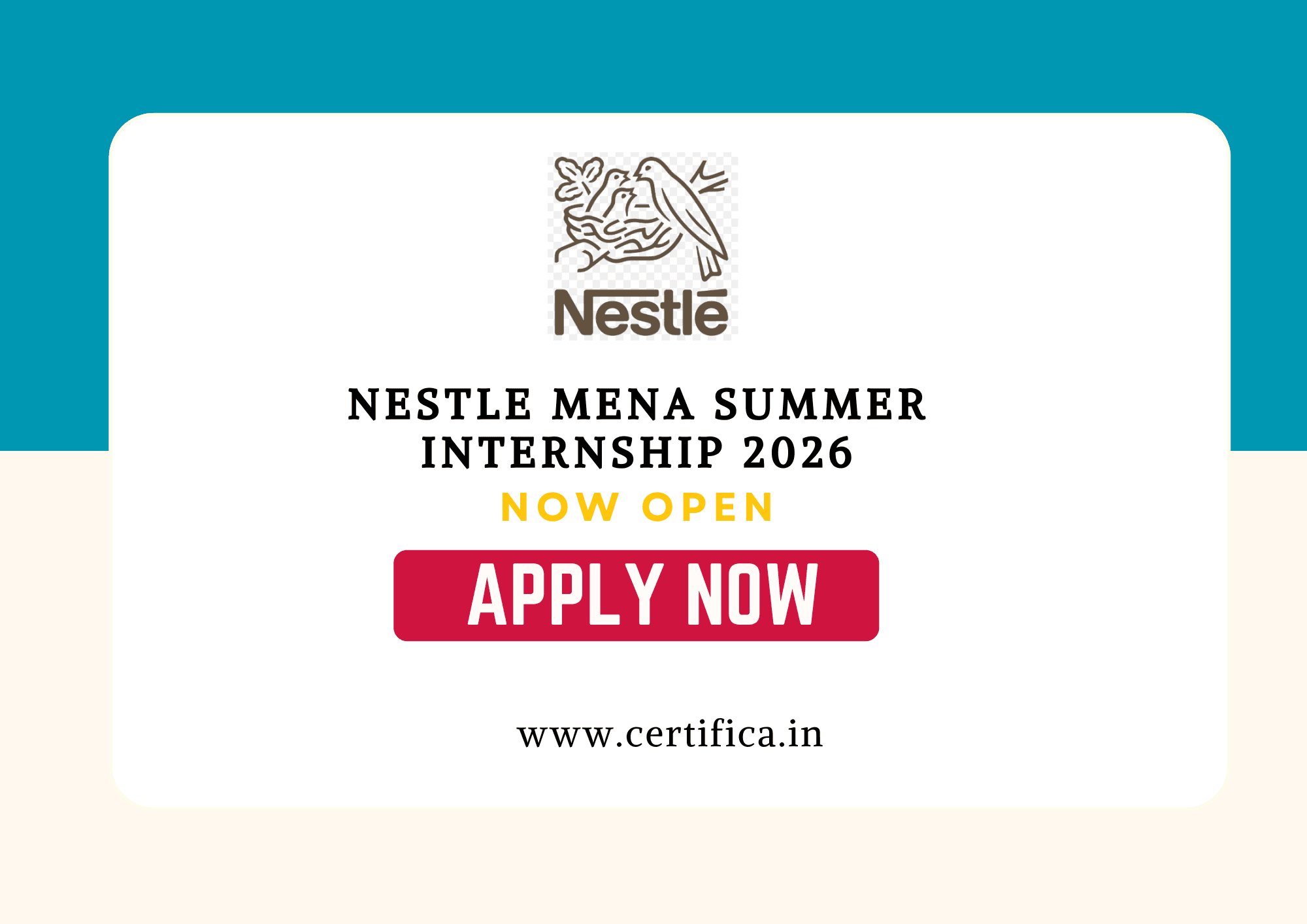 Nestle MENA Summer Internship 2026 — Apply Now