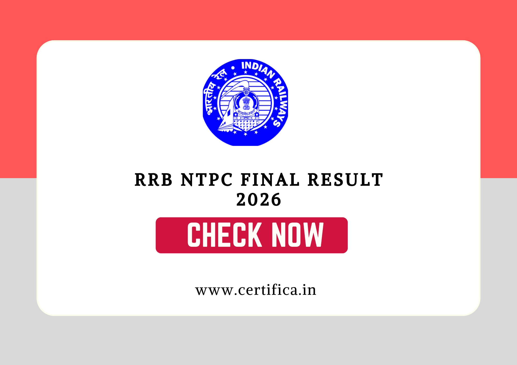 RRB NTPC Graduate Level Final Result 2026 Released for 8113 Posts