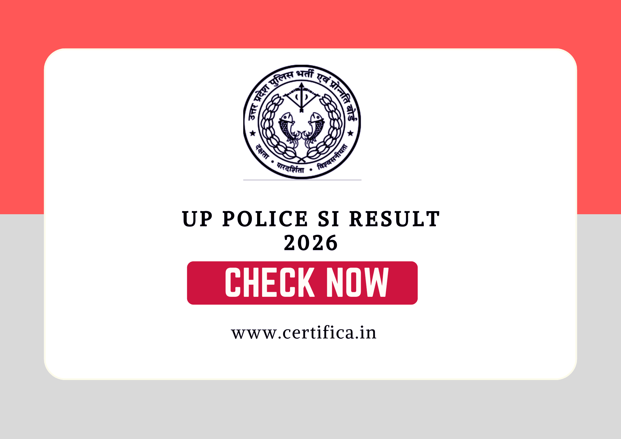 UP Police SI Result 2026 Out for 4543 Posts, Download Result PDF