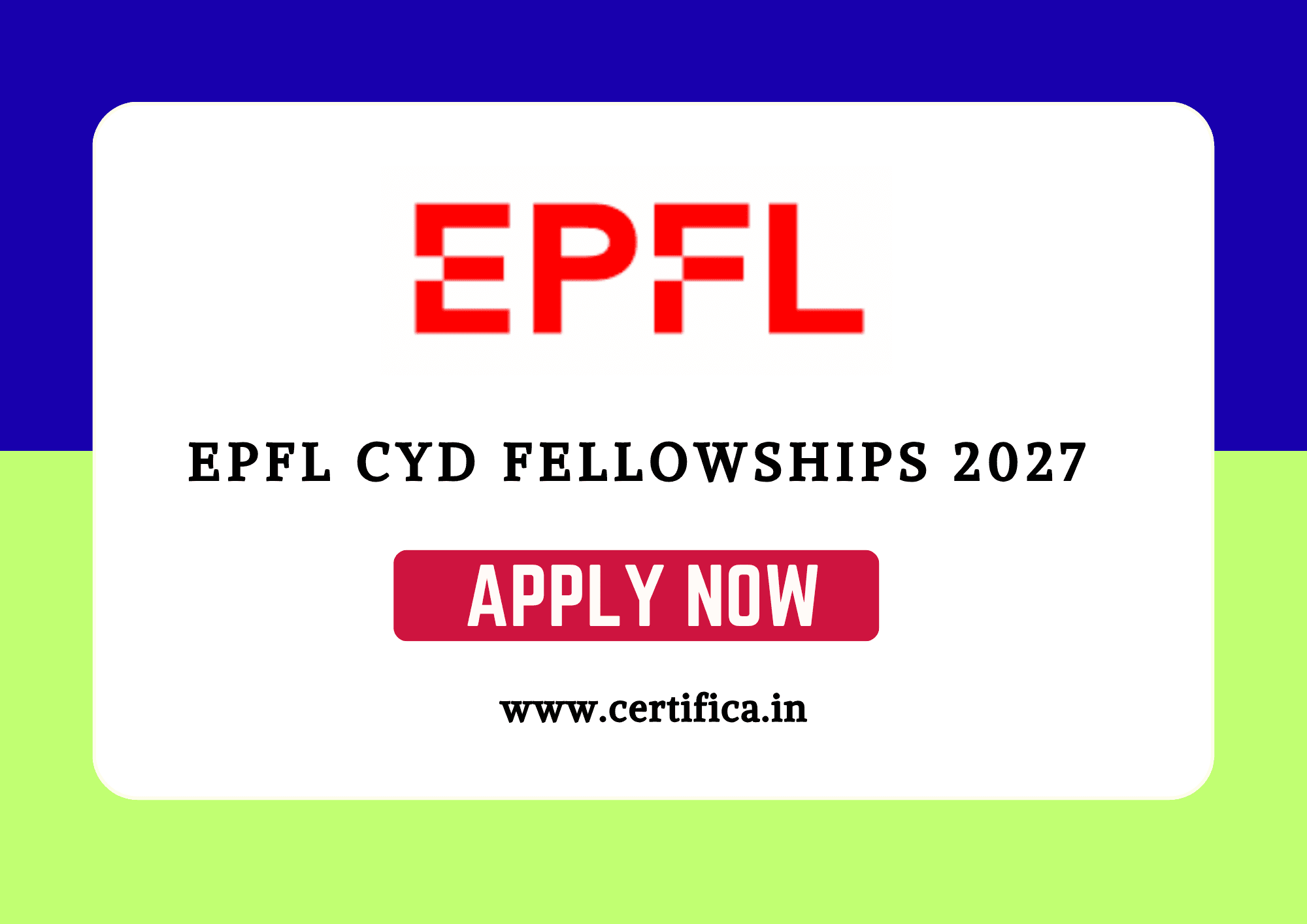 EPFL CYD Fellowships 2027 in Switzerland – Fully Covered