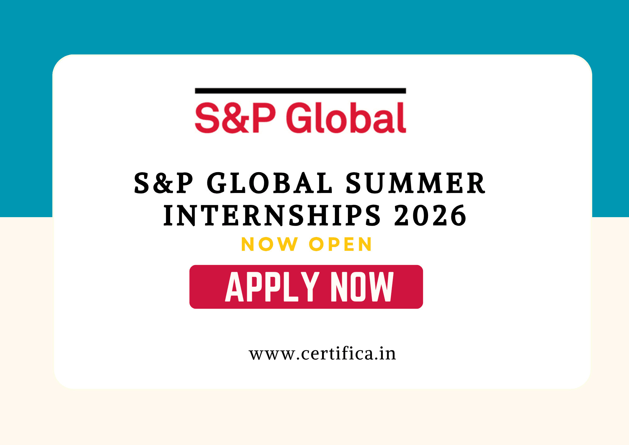 S&P Global Summer Internships 2026 – Worldwide Openings