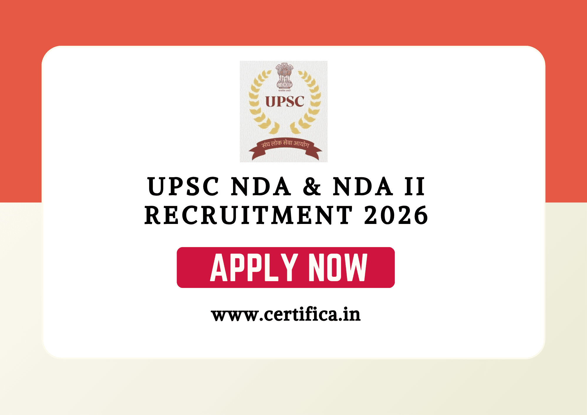 UPSC NDA & NDA II Recruitment 2026 – Apply Online for 394 Posts
