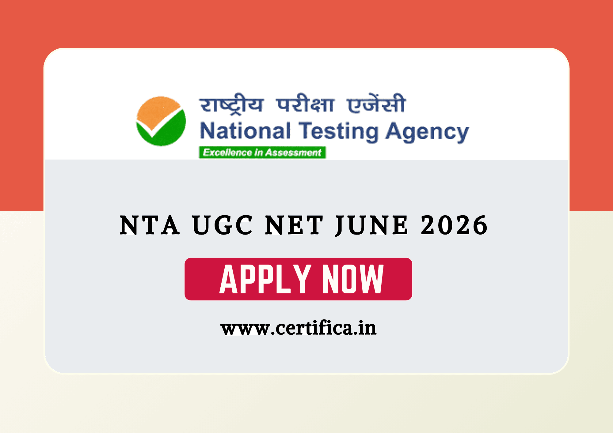 NTA UGC NET June 2026 Examination – Apply Online Form