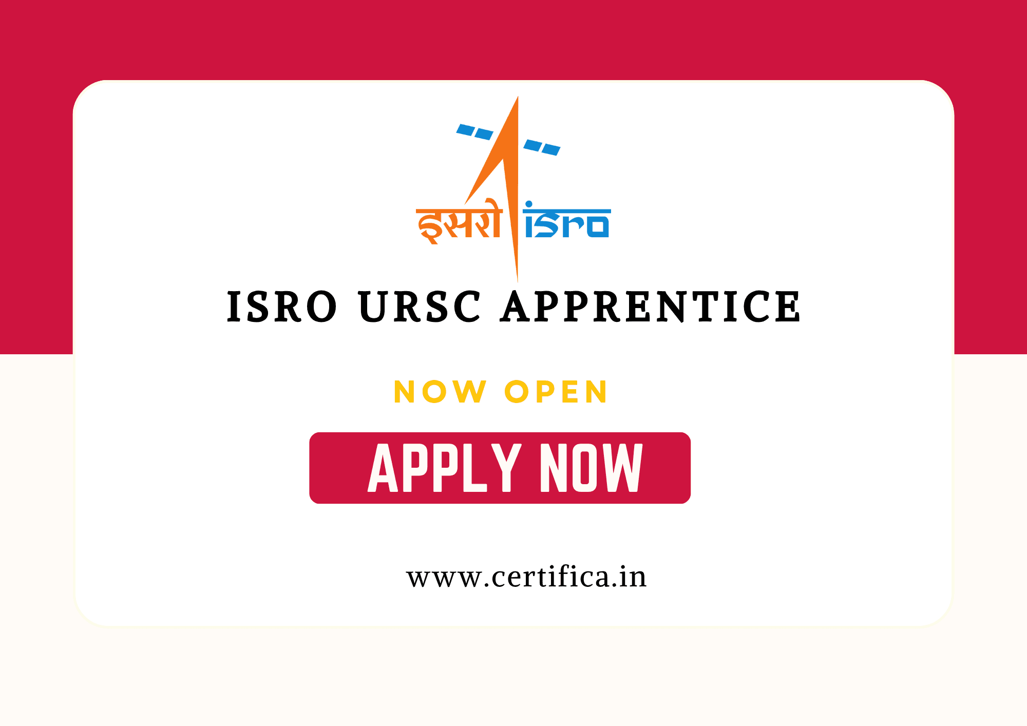 URSC ISRO Apprentice Recruitment 2026 — 410 Vacancies