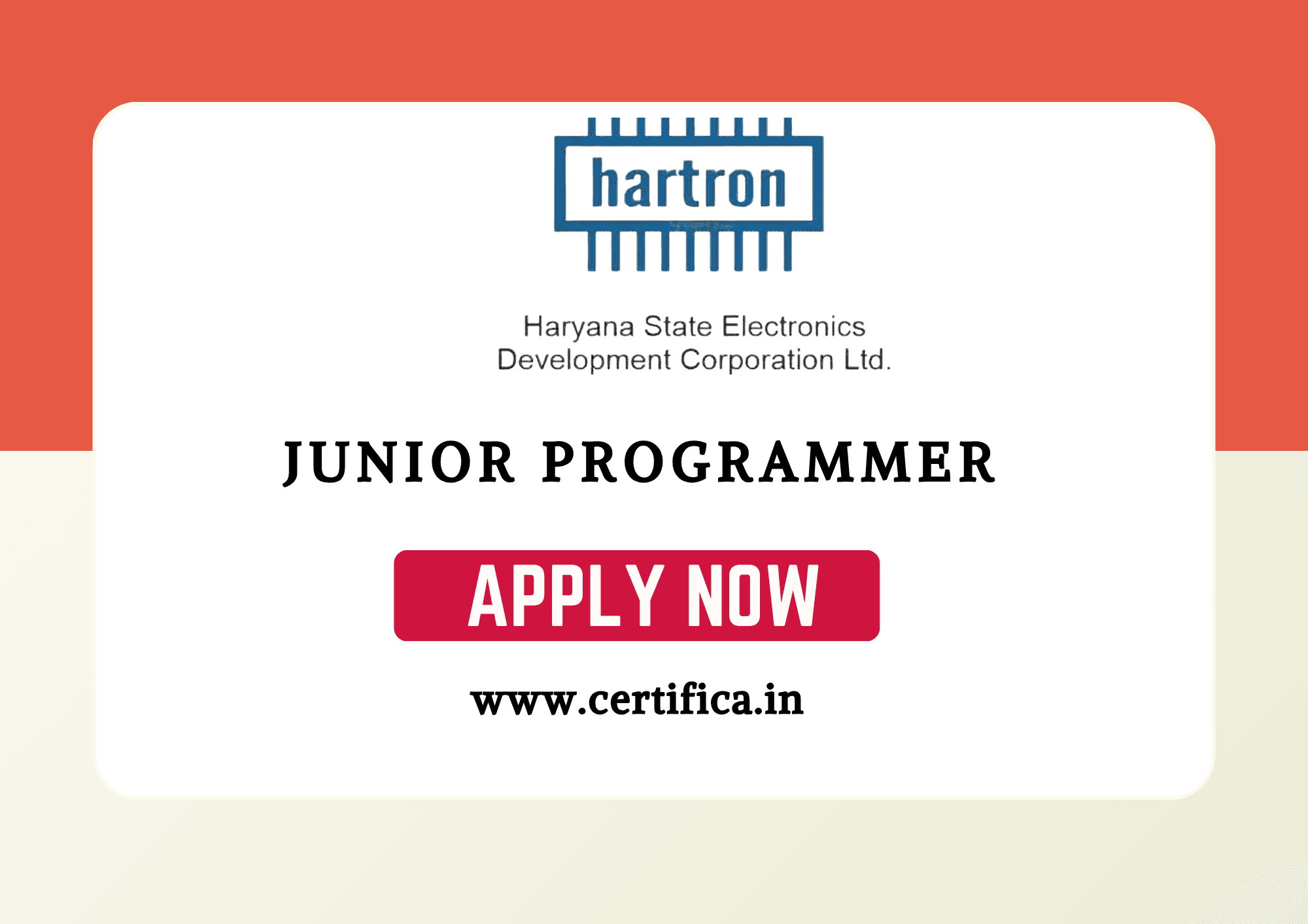 Hartron Junior Programmer Recruitment 2026 — 508 Posts