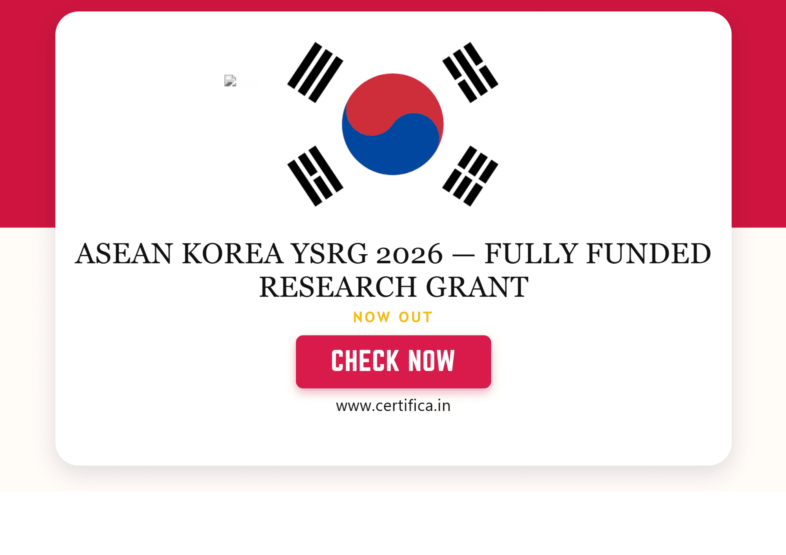 ASEAN Korea YSRG 2026 — Fully Funded Research Grant